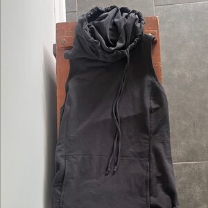 CALIA by Carrie Underwood Sleeveless Black Cowl-Neck Drawstring Tunic